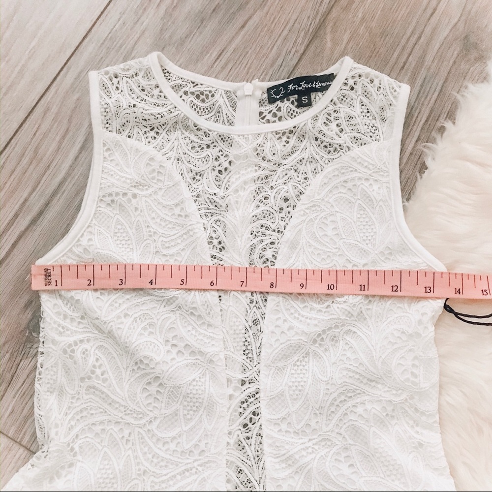 For Love and Lemons | Lulu off white lace dress - Picture 6 of 13
